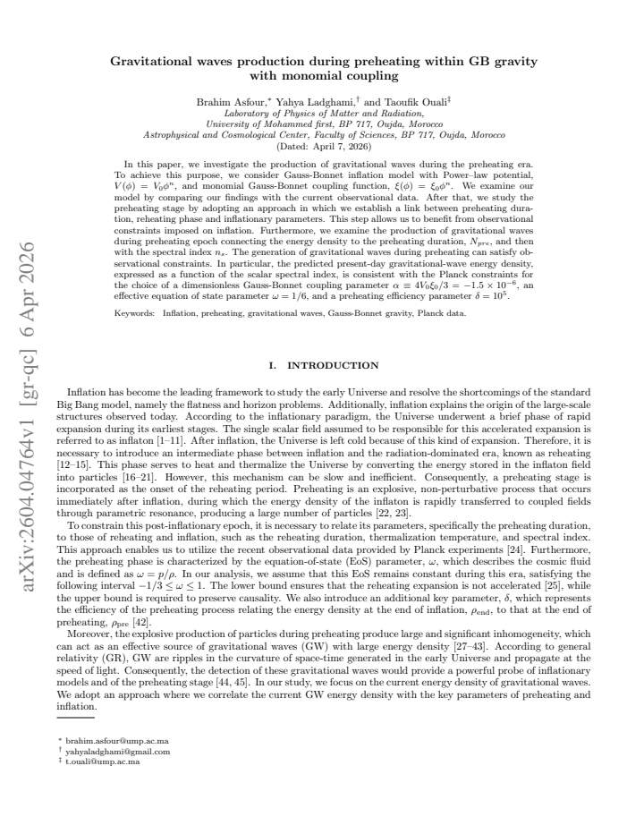 First page