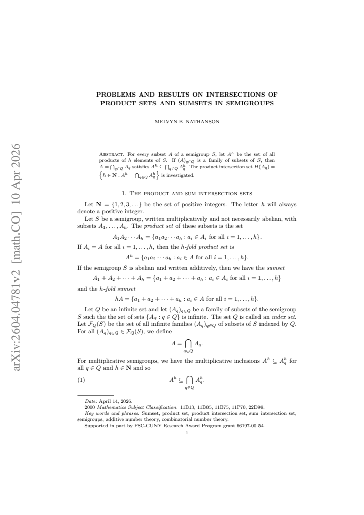 First page