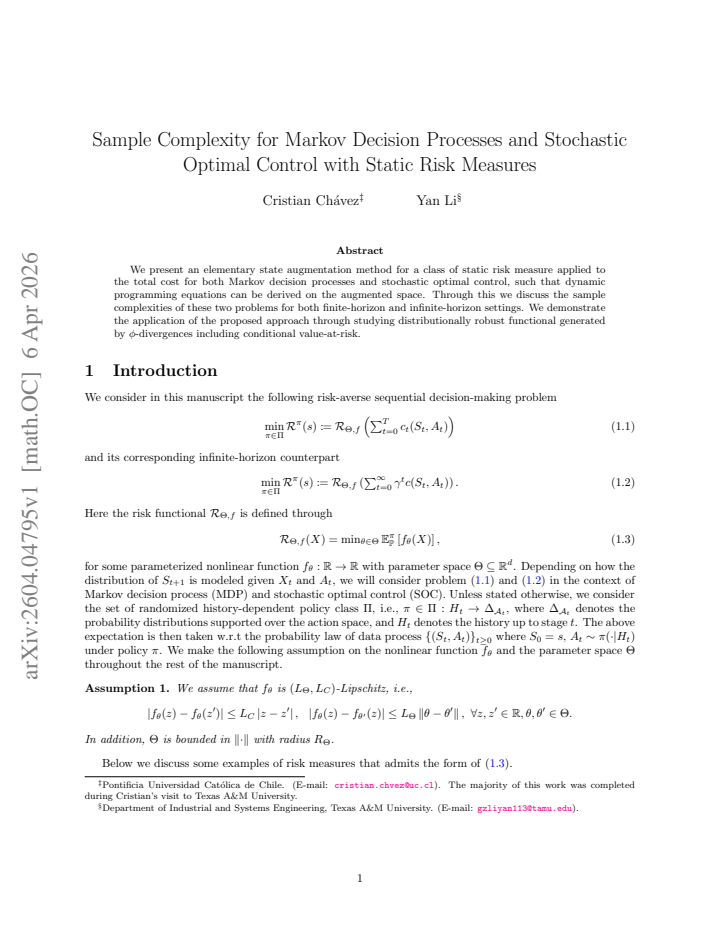 First page