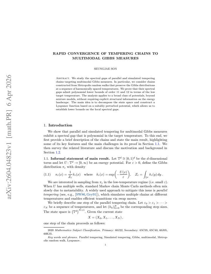 First page