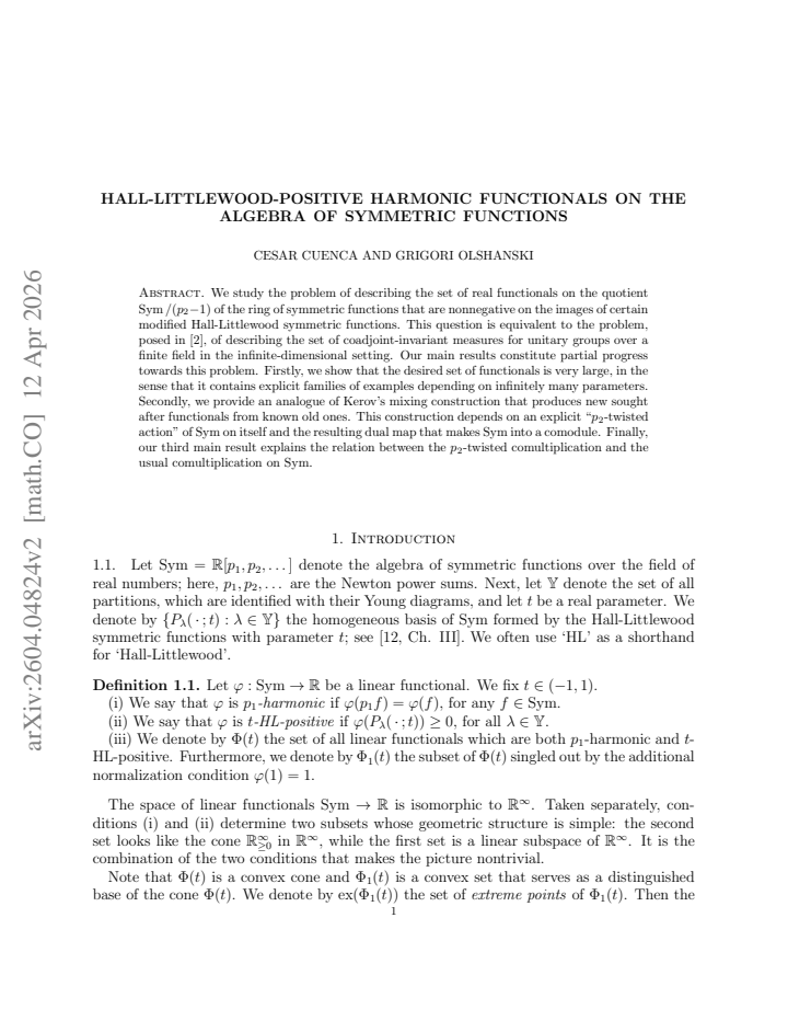 First page