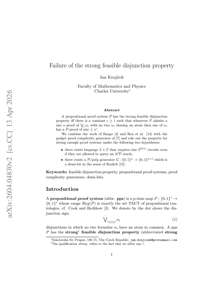 First page