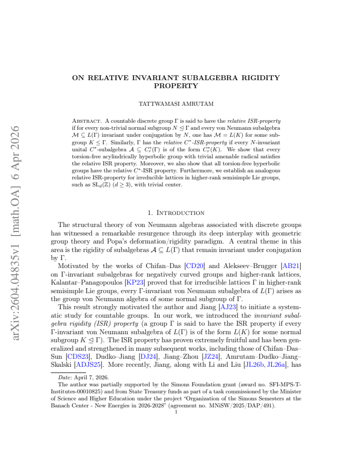 First page