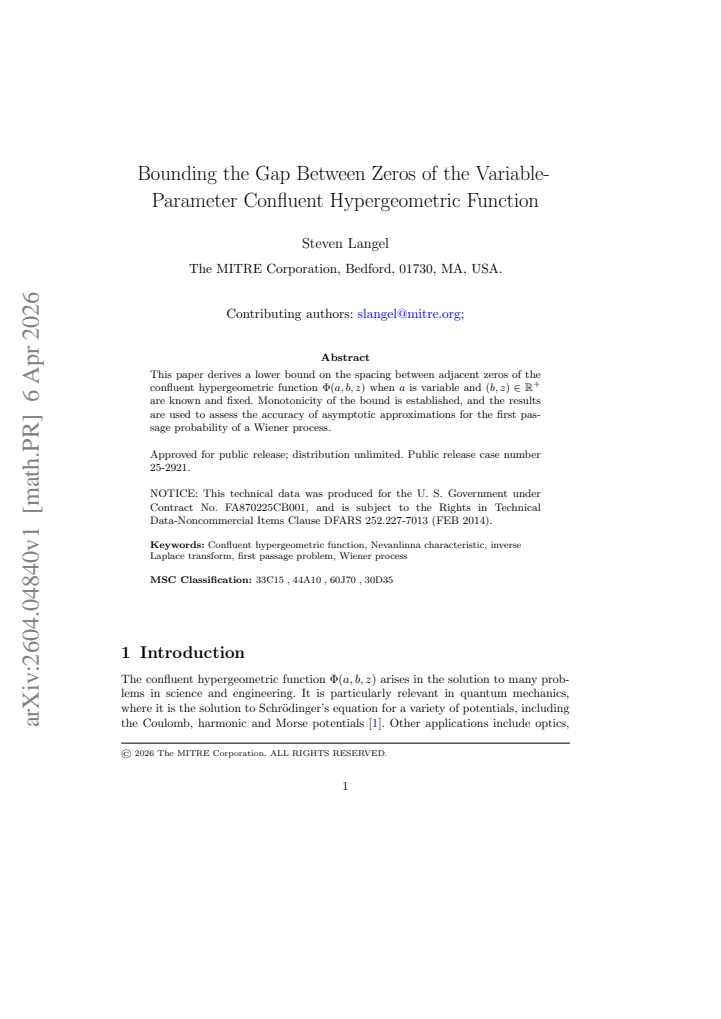 First page
