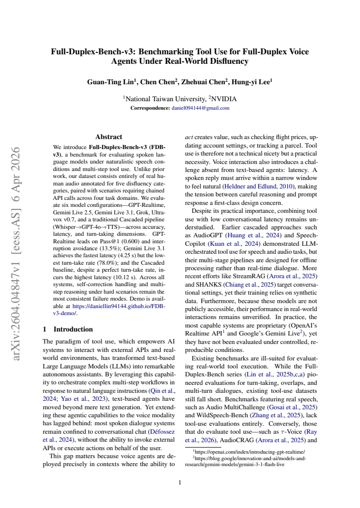 First page