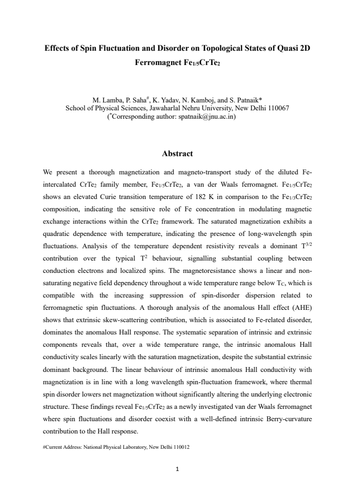 First page
