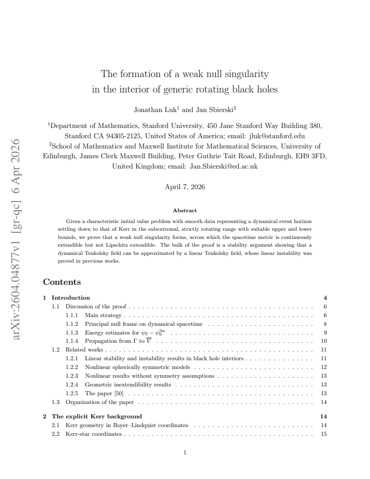 First page