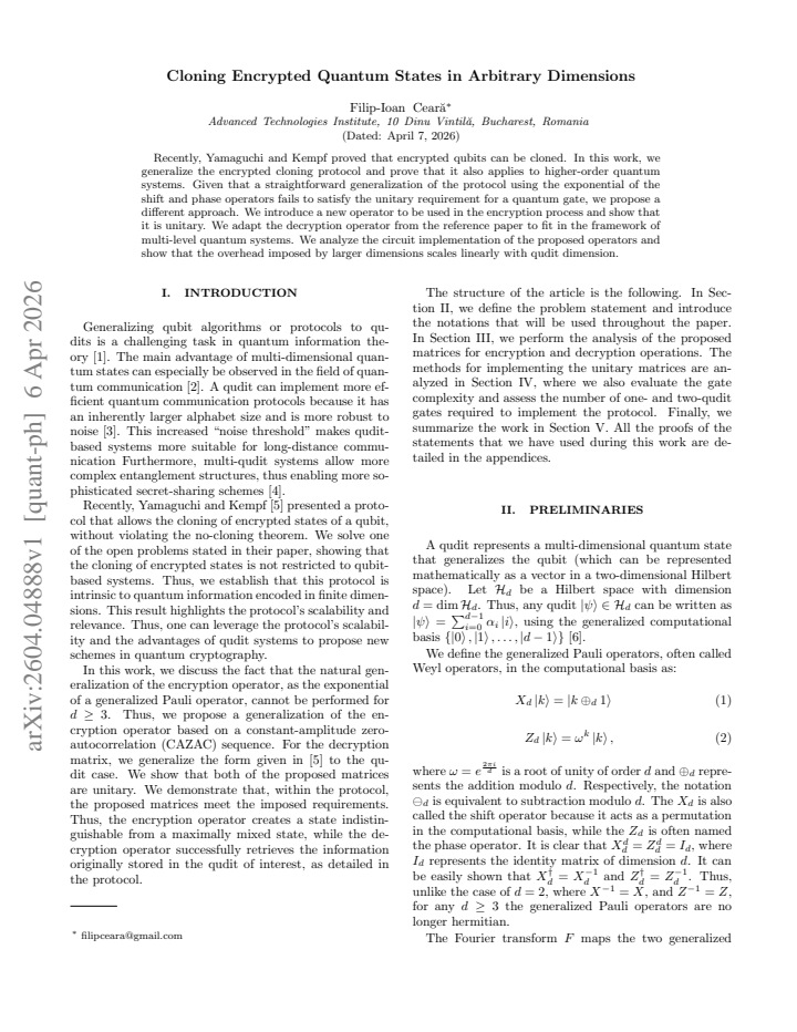 First page