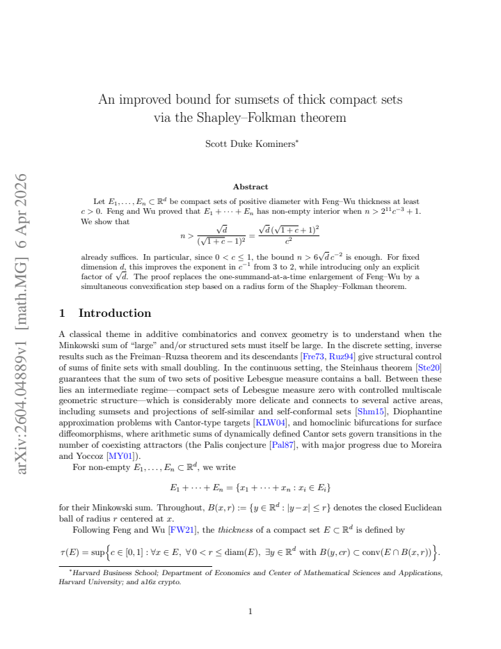 First page