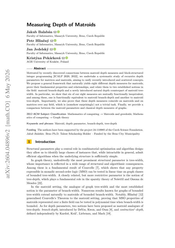 First page