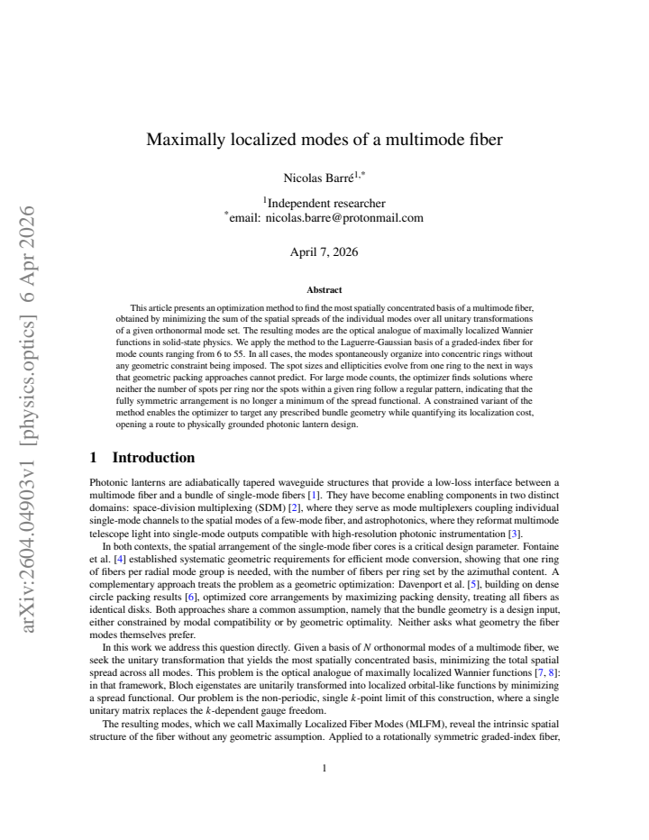 First page