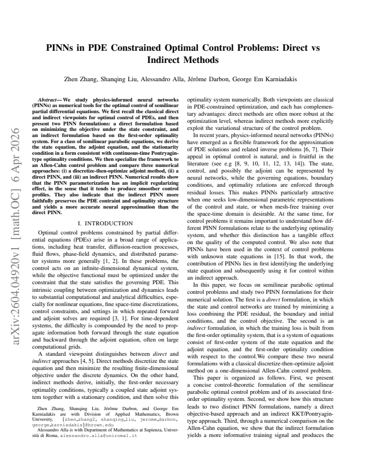 First page