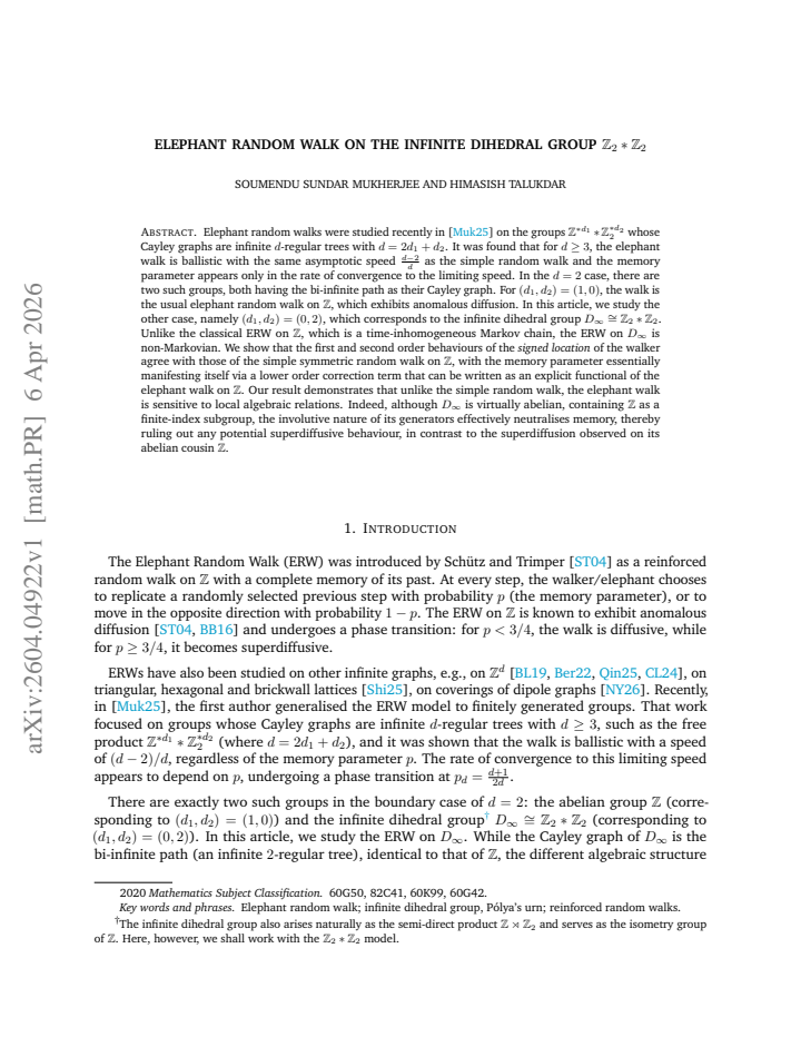 First page