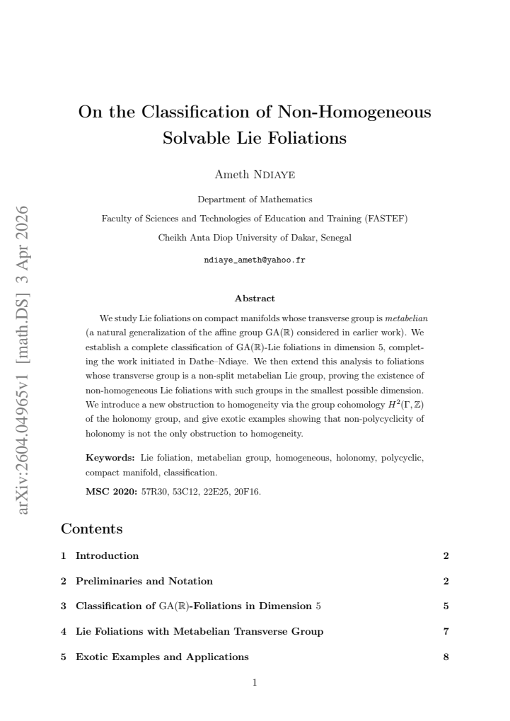 First page