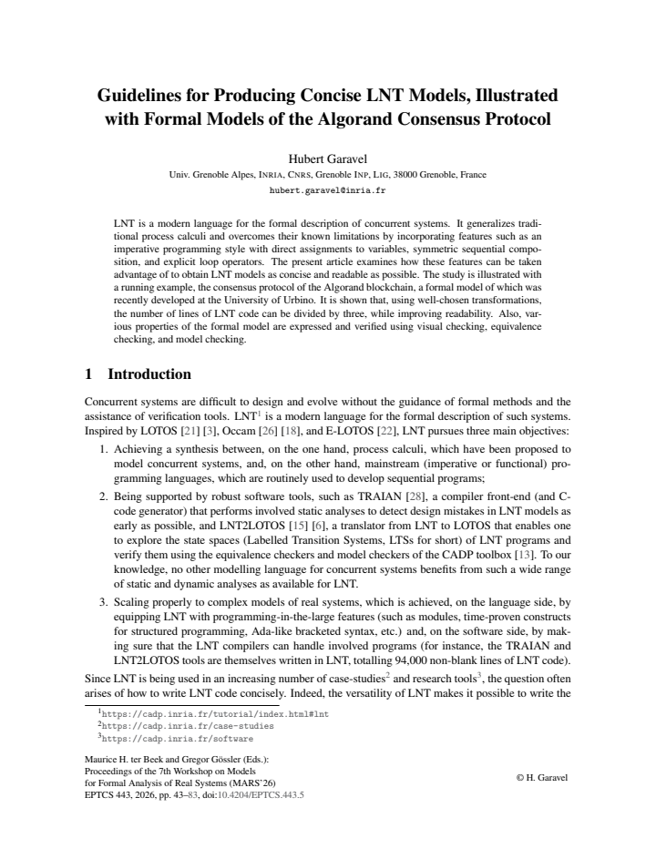 First page