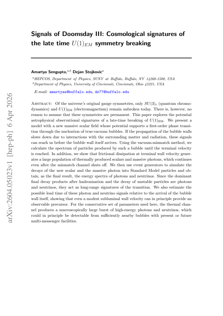 First page