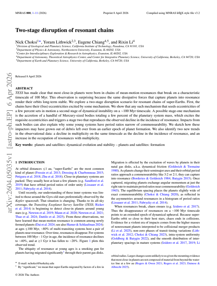 First page