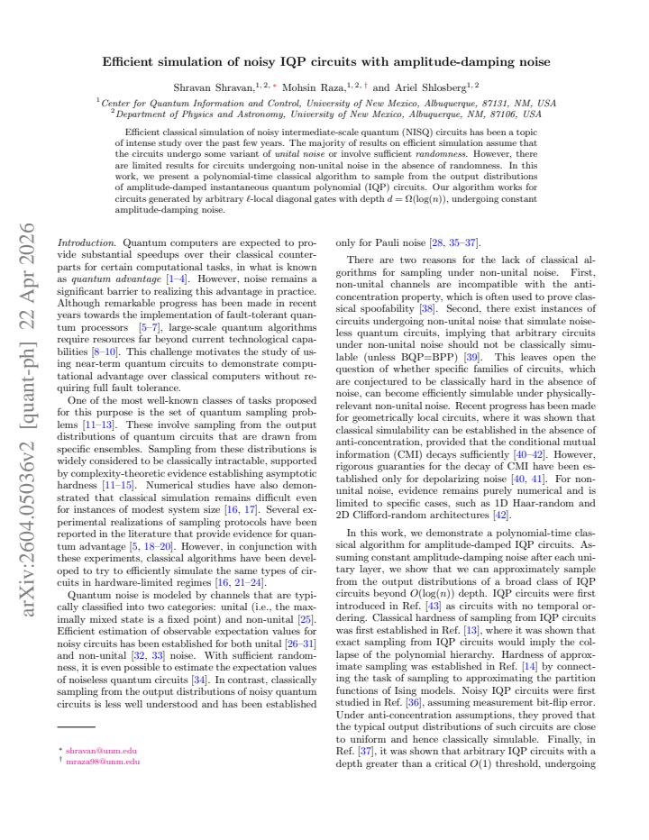 First page