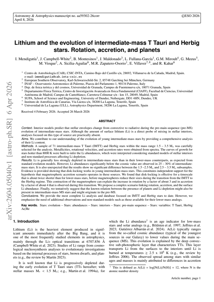 First page
