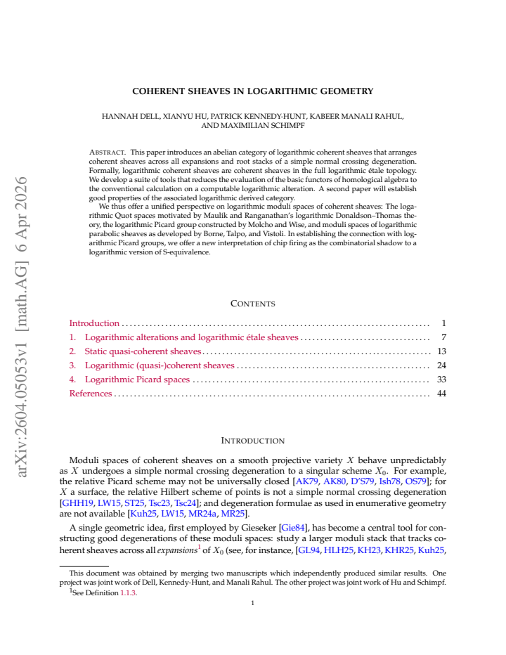 First page