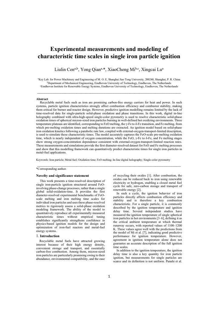 First page