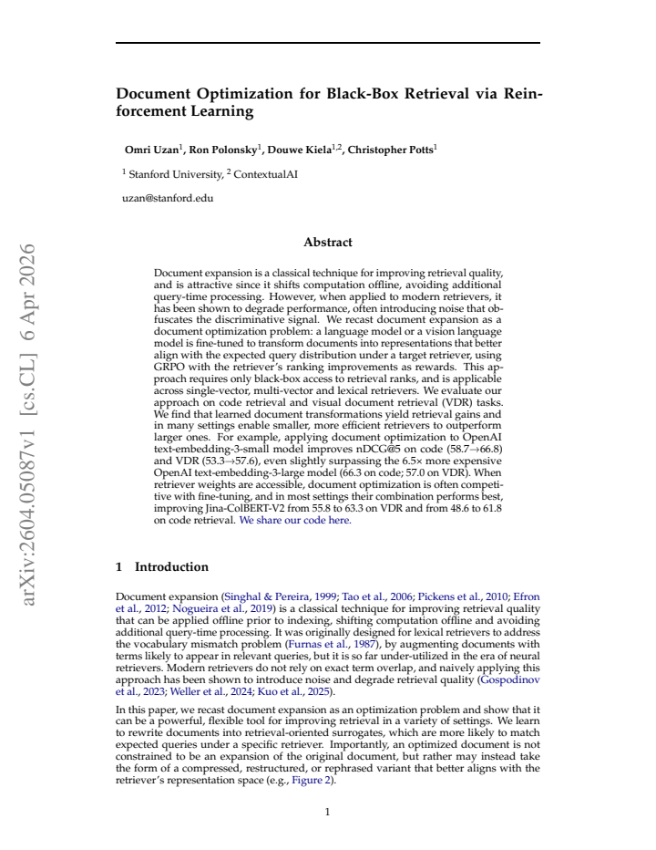 First page