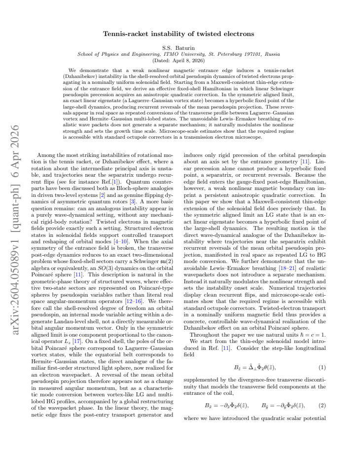 First page