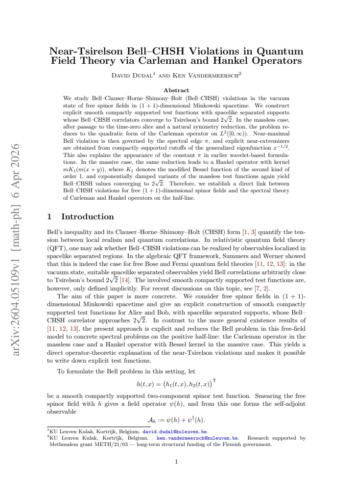 First page