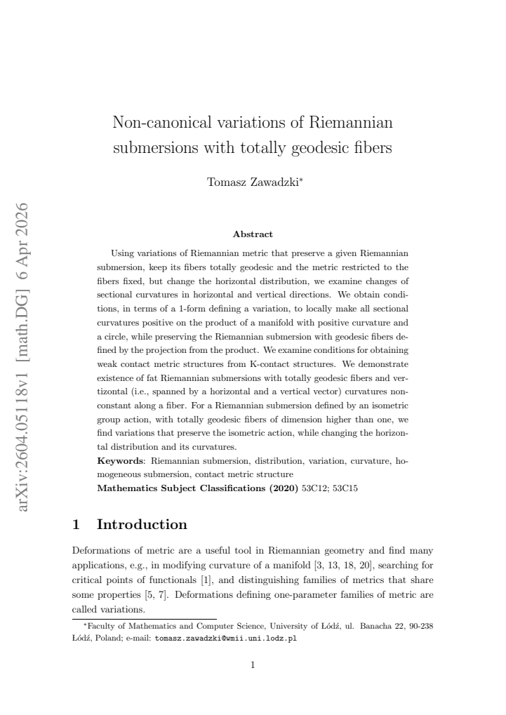 First page