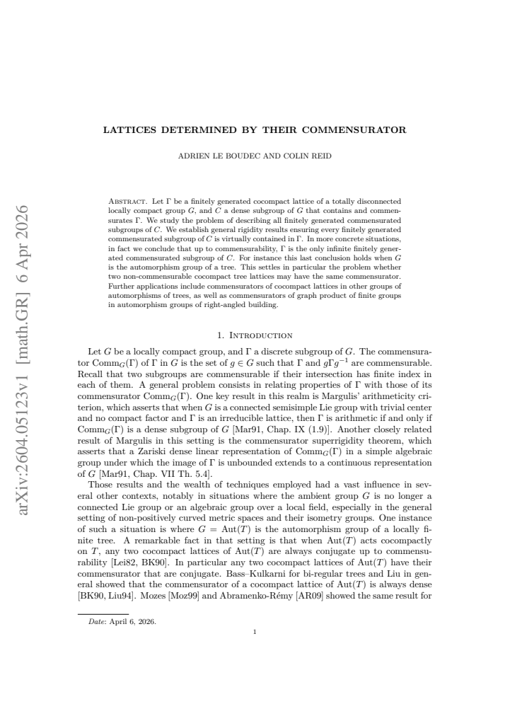 First page