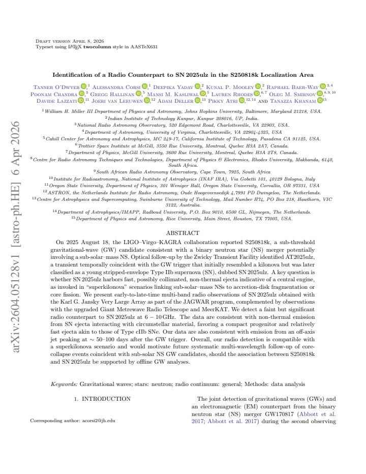First page