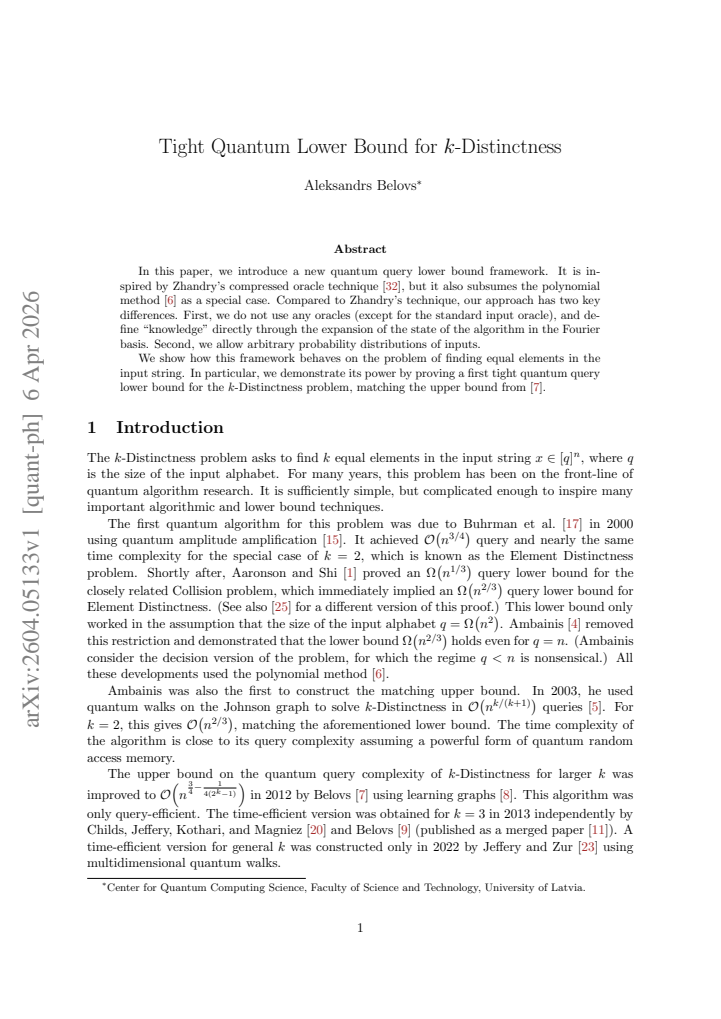 First page