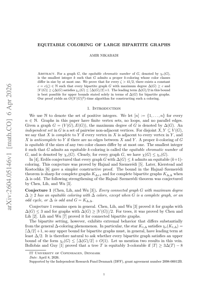 First page