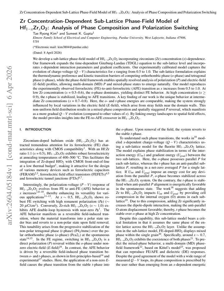 First page