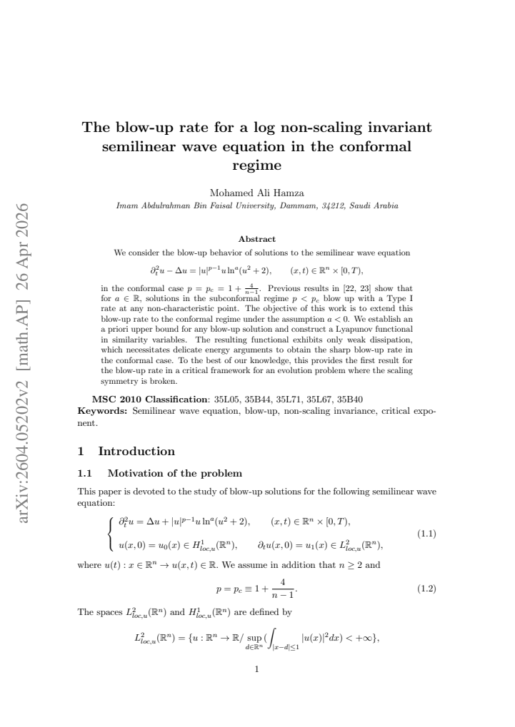 First page