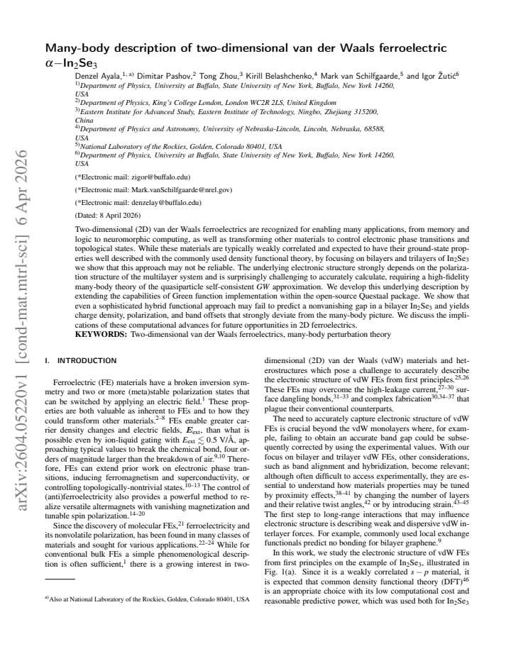 First page