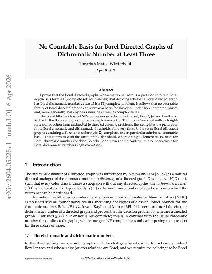 First page