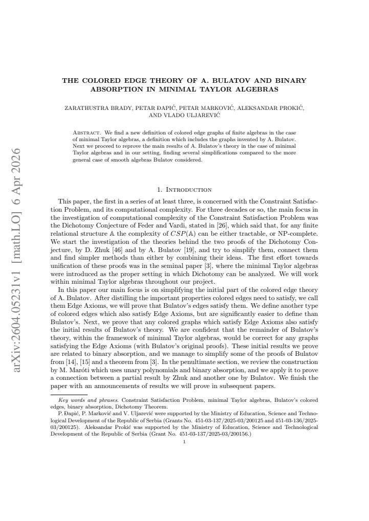 First page