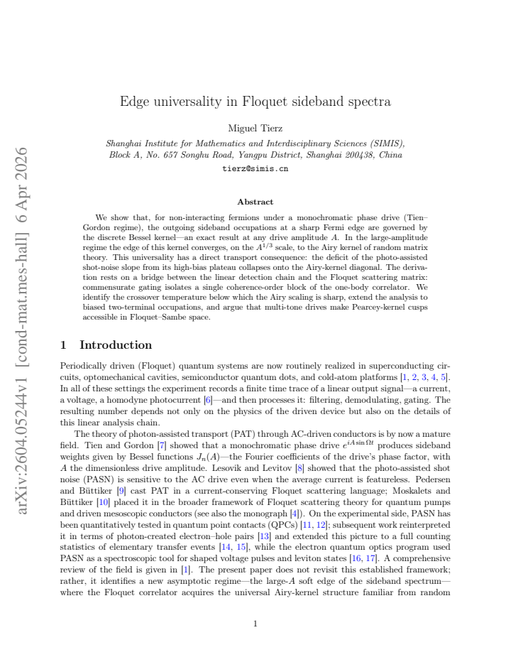 First page