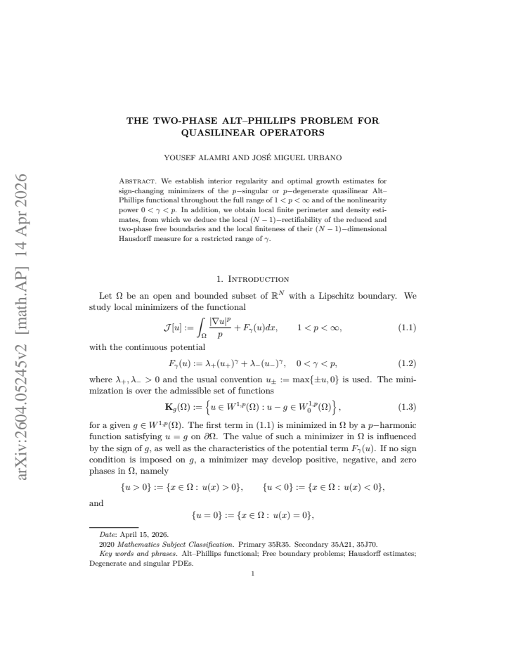 First page