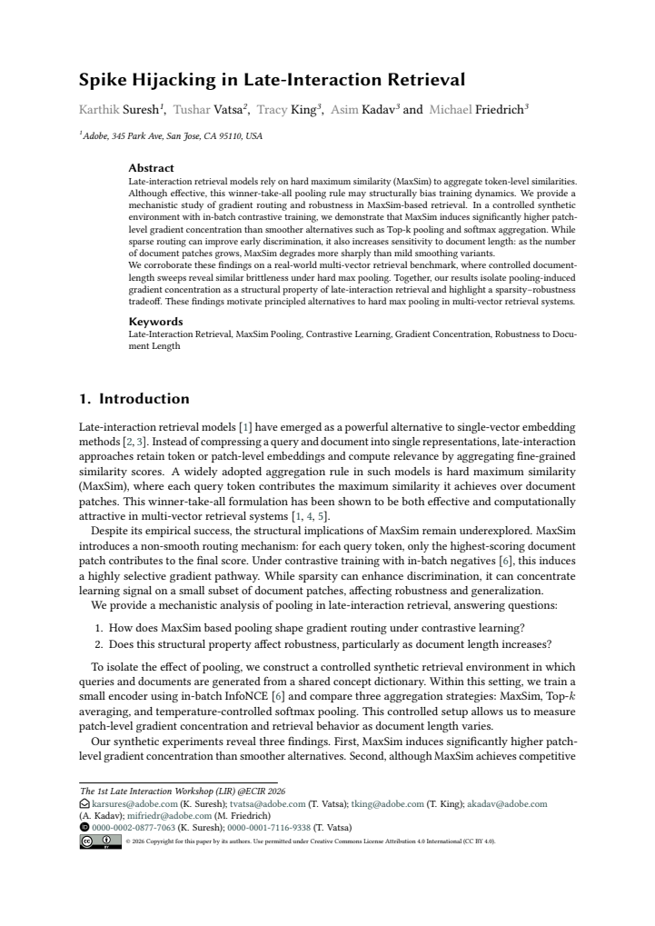 First page