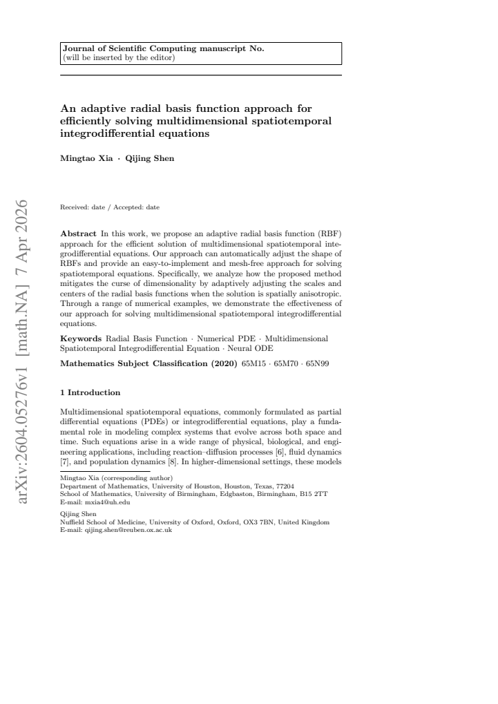First page