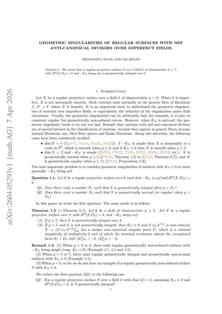 First page