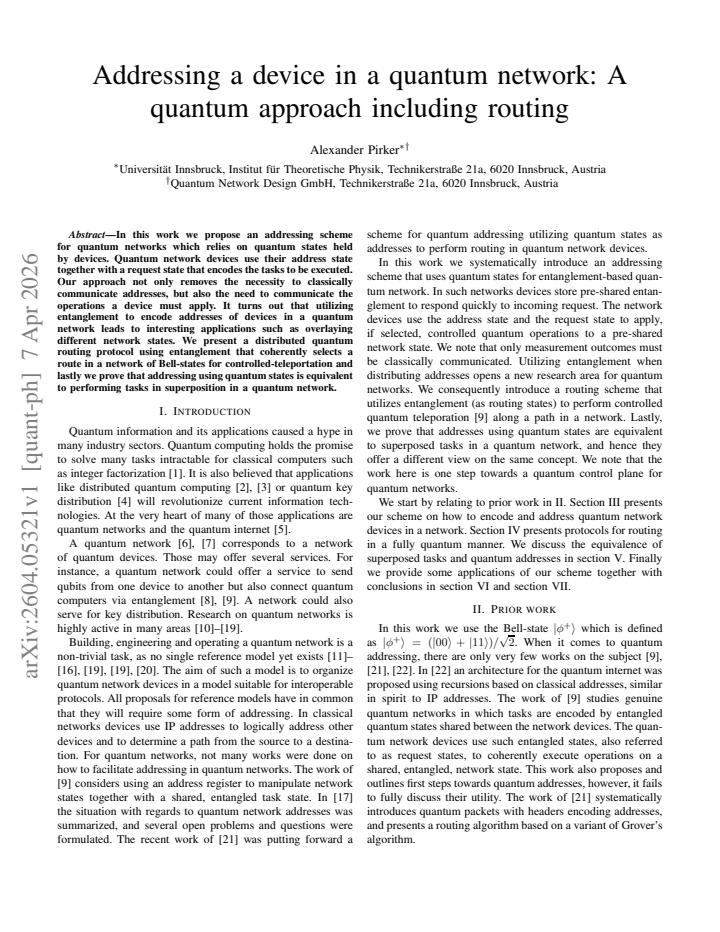 First page