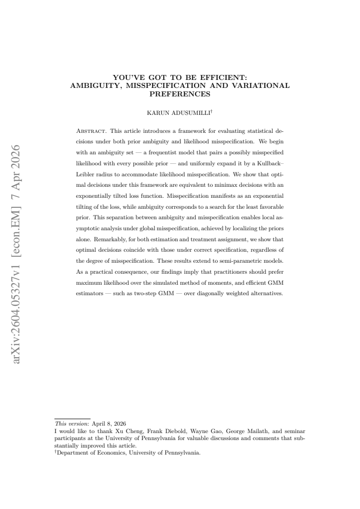 First page
