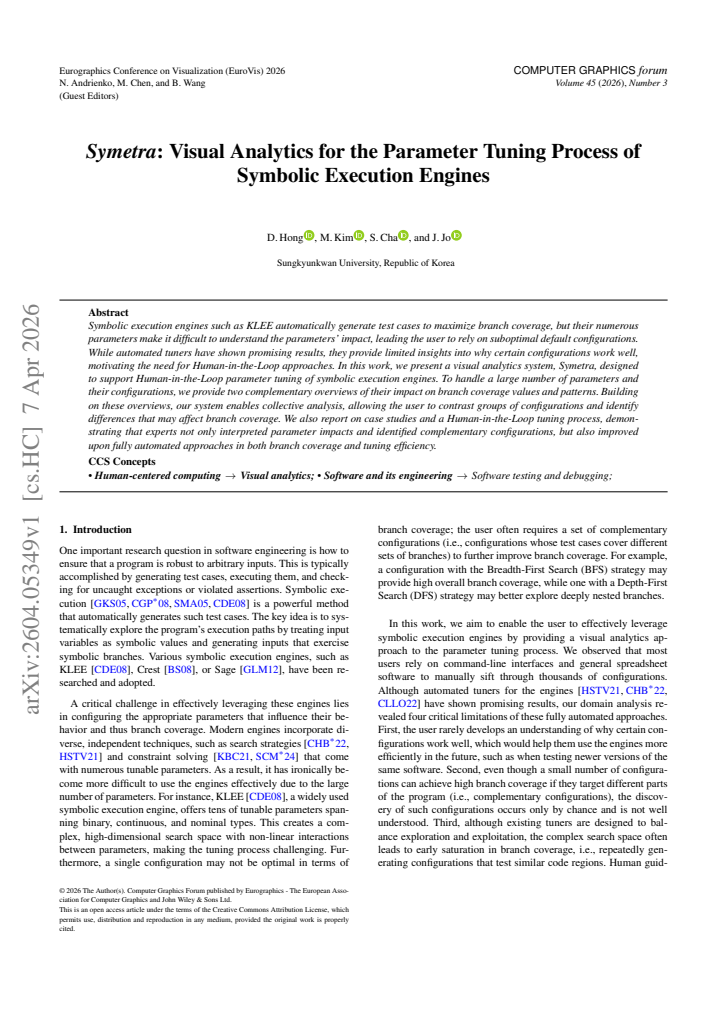First page