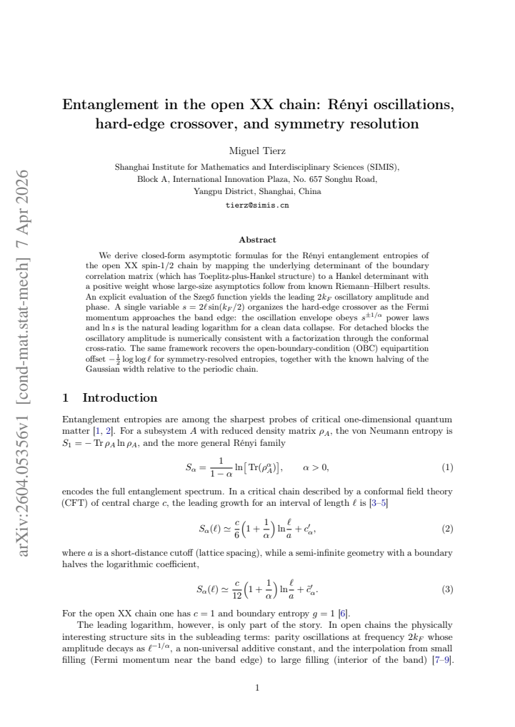 First page