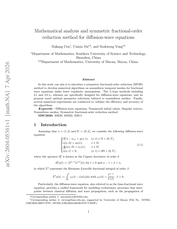 First page
