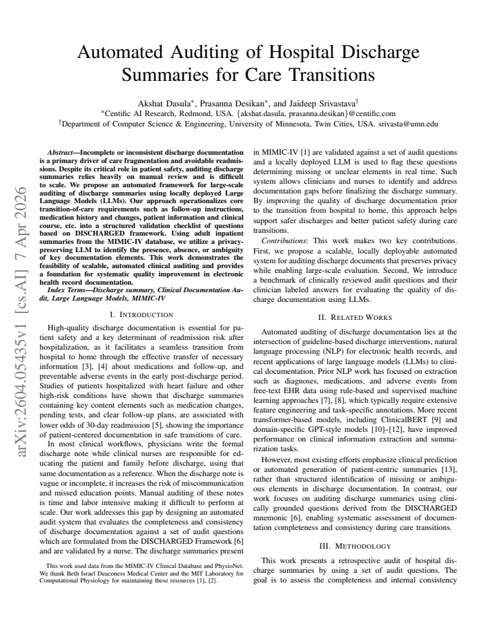First page