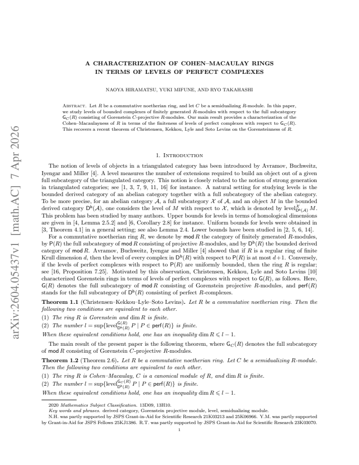 First page